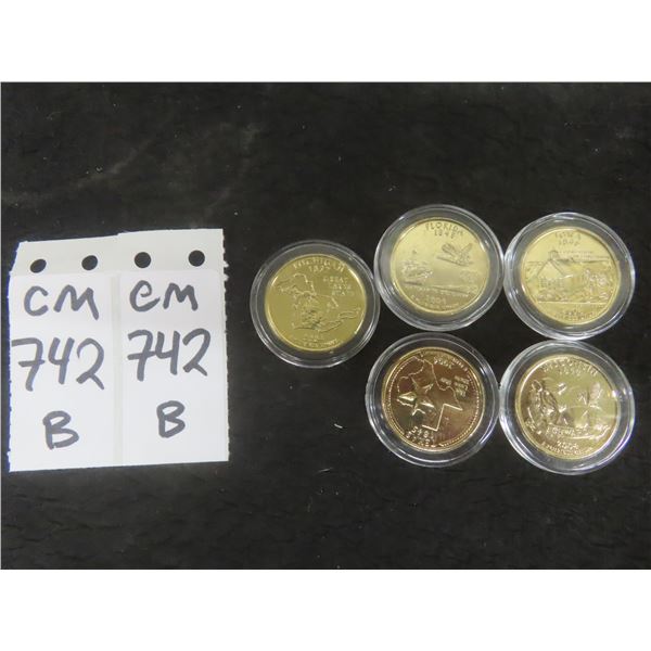 Gold-Plated United States Quarter Collection