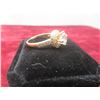 Image 3 : New 18K Gold-Plated 1.0 Ct Cubic Zirconia Luxury Halo Ring, Size 7.