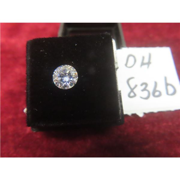 New 1.0 Ct Moissanite Lab Diamond Round Brilliant Cut, GH-VVS1 With GRA Report; Tests Positive 
