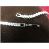 Image 3 : New Platinum-Plated 2.5 Mm Princess-Cut Tennis Necklace, 18" Long.