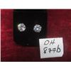Image 1 : New 18K Gold Plated 3.0 Ct Each Simulated Diamond CZ Stud Earrings
