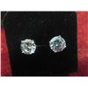 Image 8 : New 18K Gold Plated 3.0 Ct Each Simulated Diamond CZ Stud Earrings