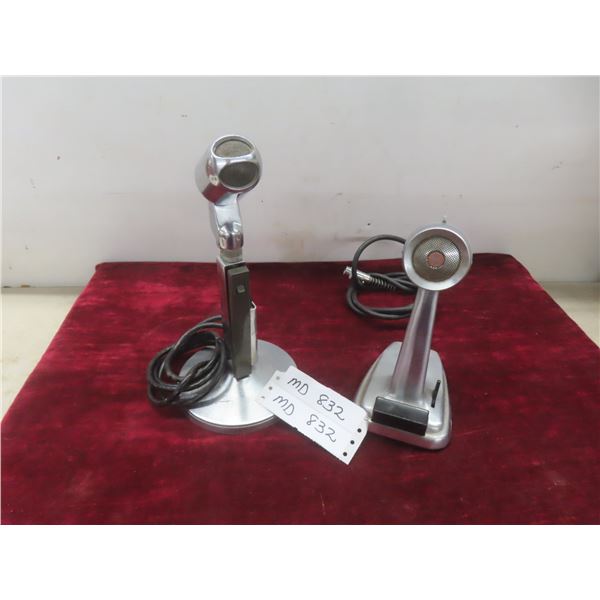 2 Vintage Dynamic Microphones; Turner Dynamic 250 Hi-Z Bullet Style/Electro-Voice Hi-Z Model 638