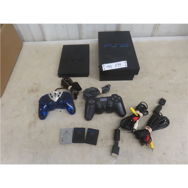 2 PlayStations With 2 Controllers And 3 Memory Cards, No Power Cords.