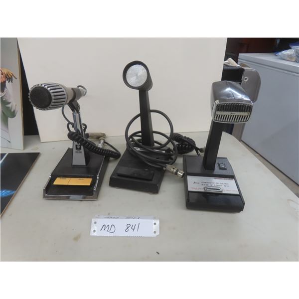 3 Microphones: Jana Cardioid Dynamic, Kenwood MC50, And Turner 750 HL.