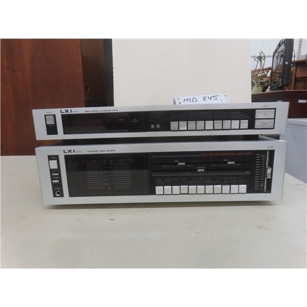 LXI Series Integrated Stereo Amplifier, Model AM 4023, And Matching Stereo Tuner TR 6023.