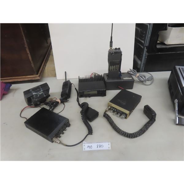 3 Ham Radios (Including Kenwood And Yaesu), 2 Uniden CB Radios, And Dynamics Extension Speaker.