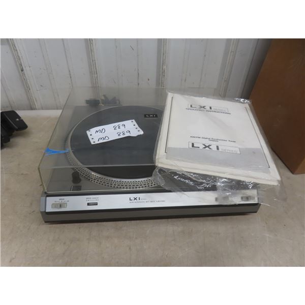 LXI Semi-Automatic Belt-Drive Turntable with Dust Cover and Manual