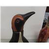 Image 8 : Two Vintage Italian Leather-Wrapped Decanters Including Penguin Wrapped