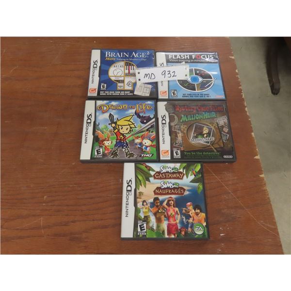 Five Nintendo DS Games