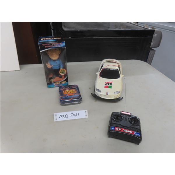 Star Trek Bobblehead, Star Wars Playing Cards, and RC Camaro Z28
