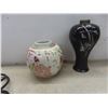 Image 2 : Japanese Satsuma Vase, Black-Lacquer Mop-Inlay Asian Vase, Wooden Wiggle Snake, Recorder, and More