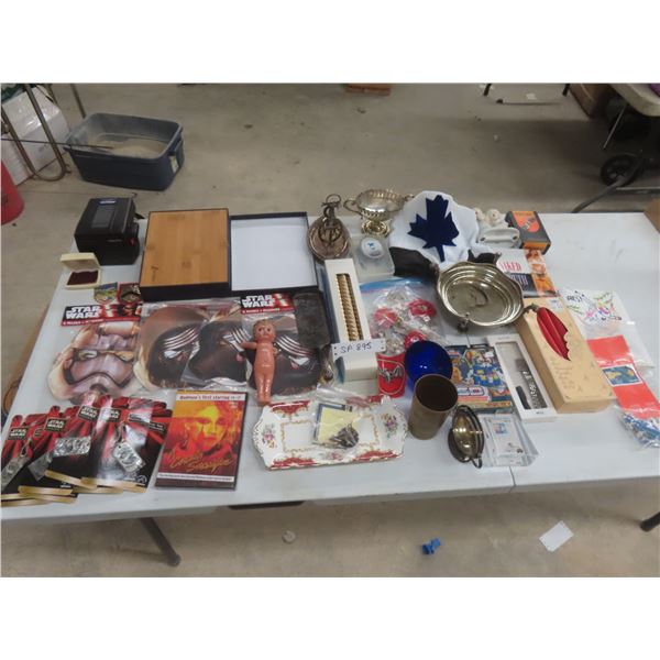 Polaroid Camera, Star Wars Masks, Dog Tag Necklaces, Candles, and Push Pins, and More