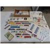 Image 1 : Vintage Canada Stamps and Envelopes, Plus Twenty Assorted Railroad Fridge Magnets (3"–8")