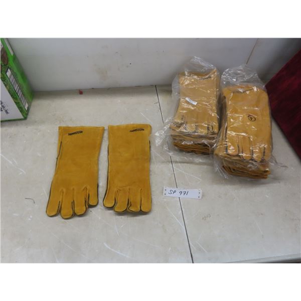 Twelve New Pairs of 100% Cowhide Work Gloves