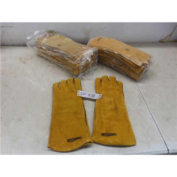 Twelve New Pairs of 100% Cowhide Work Gloves