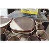 Image 3 : 63-Piece Place Setting Pfaltzgraff Brownstone Dishes 