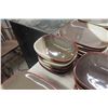 Image 7 : 63-Piece Place Setting Pfaltzgraff Brownstone Dishes 