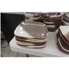 Image 8 : 63-Piece Place Setting Pfaltzgraff Brownstone Dishes 