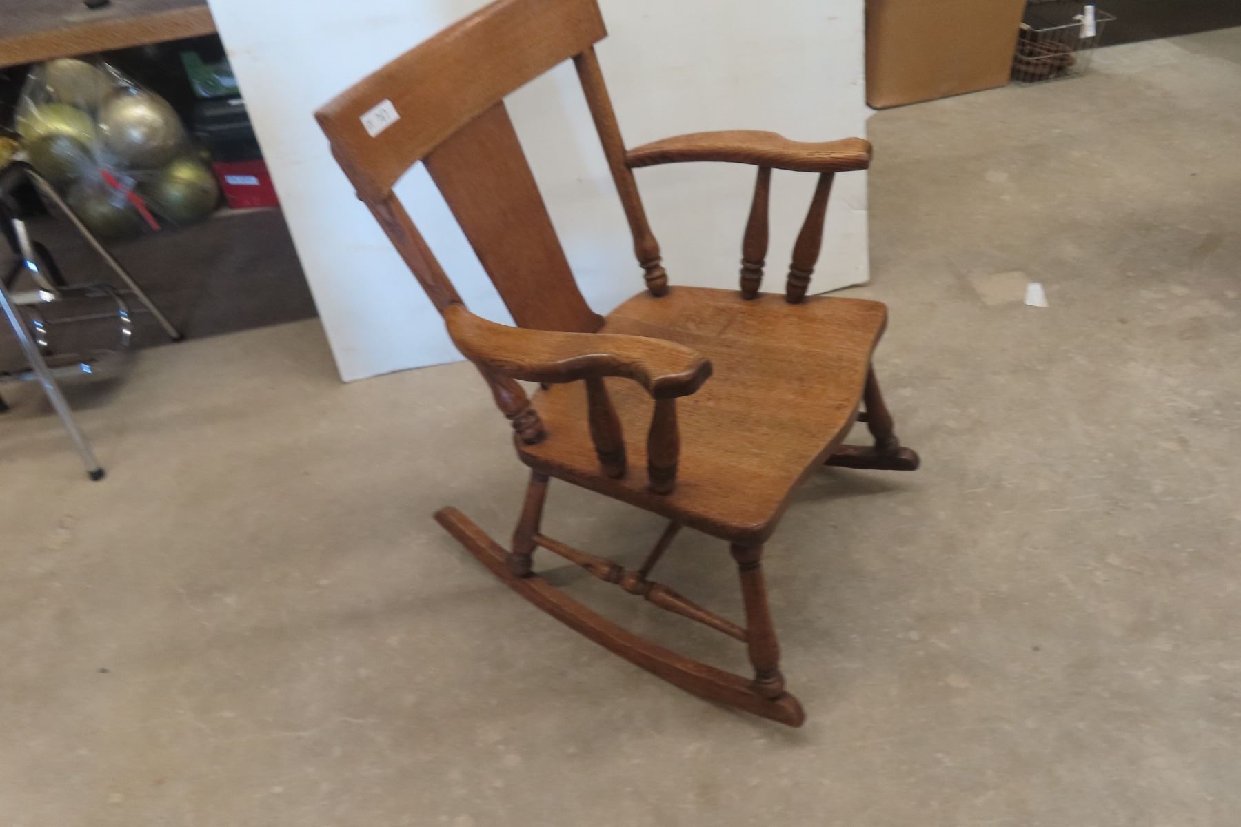 Split Oak Rocking Chair Antique Oak Rocking Chair