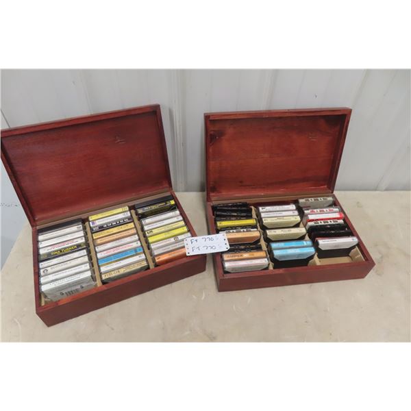 2 Cases of Cassette Music Tapes 