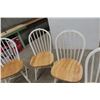 Image 3 : 4 Country Style Wood Kitchen Chairs 