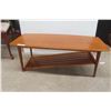 Image 1 : Teak Coffee Table 15'' x 41'' x 16'' Bottom Shelf is Not Broken But