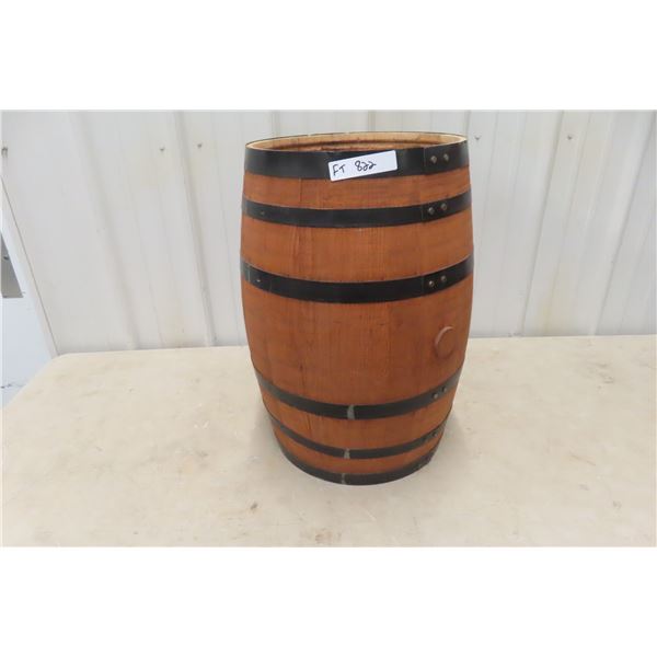 Wood Barrel 23'' High x 15'' Diameter 