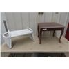 Image 1 : 2 Stools (1) Wicker 