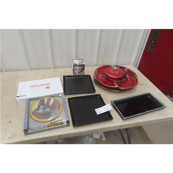 Serving Trays, Cheese Server, Chip/Dip & More 