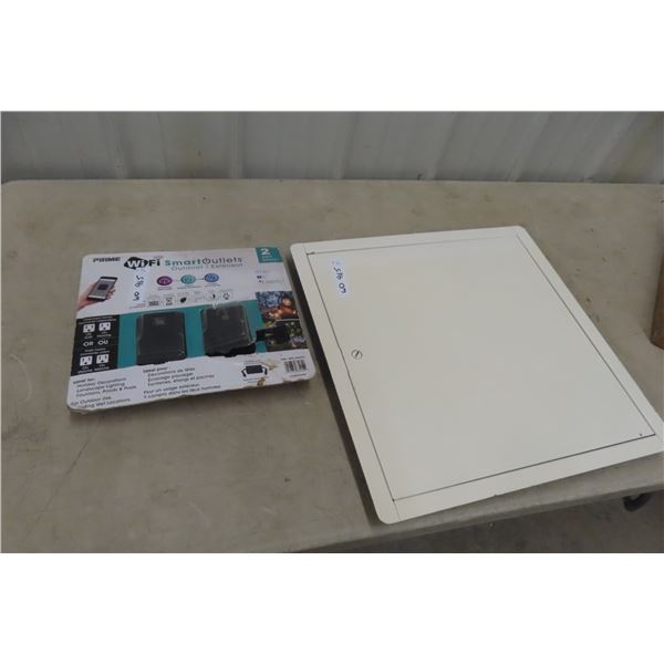 Prime Wifi Smart Outlets, Metal Framed Door 18'' x 18'' 