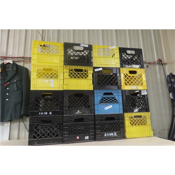 16 Milk Crates, Great for Organizing & Stackable! 