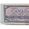 Image 2 : Canada $10 Bill 1954 : Beattie/Rasminsky #LV7942517 (See Pictures for Varieties, Conditions, Serial 
