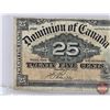 Image 2 : Dominion of Canada Twenty Five Cent "Shinplaster" 1900 : Boville (See Pictures for Varieties, Condit