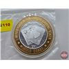 Image 2 : Limited Edition Ten Dollar Gaming Token : Gold Coast (.999 Silver) (SEE PICTURES!) (GST Exempt)  (Li