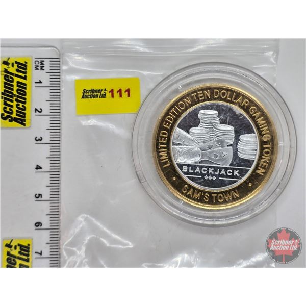Limited Edition Ten Dollar Gaming Token : Sam's Town  (SEE PICTURES!)  (Listing & Descriptions are a