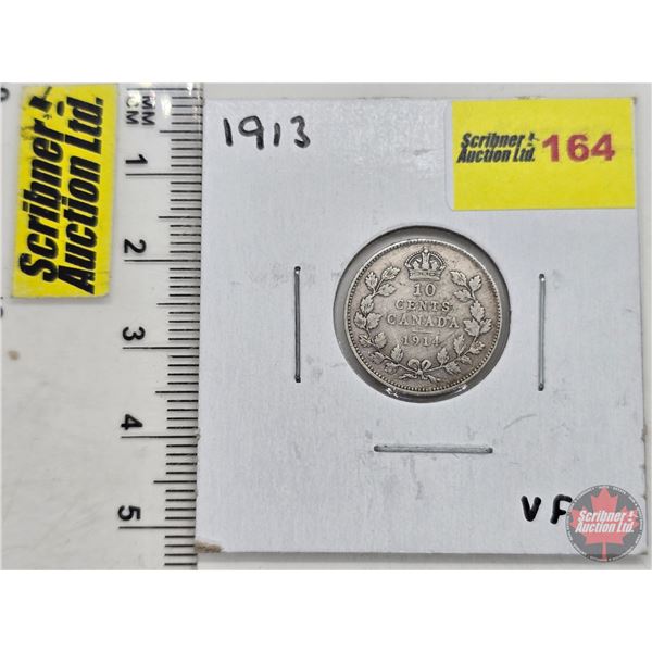 Canada Ten Cent 1913 (SEE PICTURES!)  (Listing & Descriptions are a GUIDE ONLY and are subject to ch