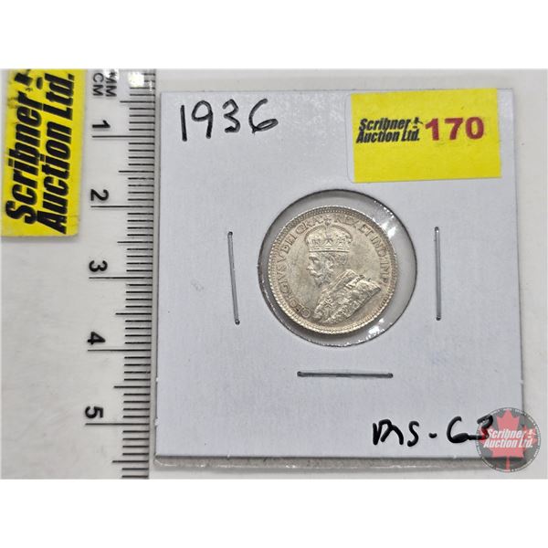 Canada Ten Cent 1936 (SEE PICTURES!)  (Listing & Descriptions are a GUIDE ONLY and are subject to ch