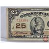 Image 2 : Dominion of Canada Twenty Five Cent "Shinplaster" 1923 : McCavour/Saunders #529394 (See Pictures for