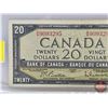 Image 2 : Canada $20 Bill 1954 : Beattie/Rasminsky #BW9093295 (See Pictures for Varieties, Conditions, Serial 