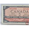 Image 2 : Canada $2 Bill 1954 : Lawson/Bouey #RG6713502 (See Pictures for Varieties, Conditions, Serial Number
