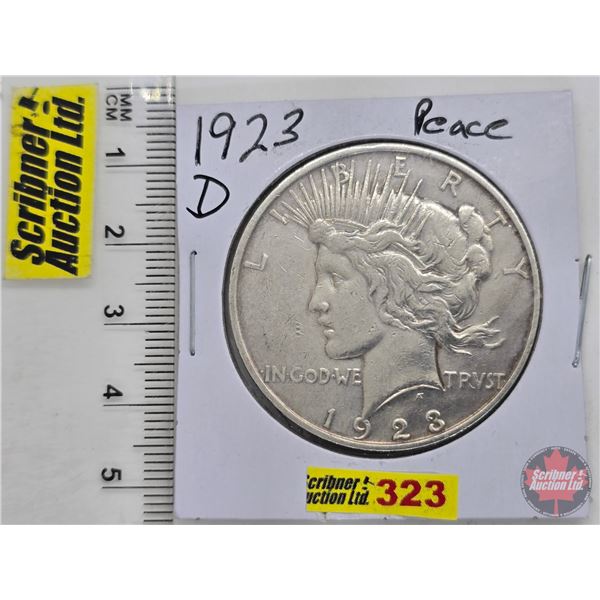 USA Peace Dollar 1923D (SEE PICTURES!)  (Listing & Descriptions are a GUIDE ONLY and are subject to 