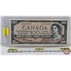 Image 1 : Canada $100 Bill 1954 : Beattie/Coyne #AJ6329337 (See Pictures for Varieties, Conditions, Serial Num