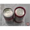 Image 2 : Canada Fifty Cent 2017 (2 Bank Rolls - Unopened) (NOTE: Rolls not opened by the Auction Company, so 