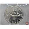 Image 2 : Canada One Dollar 1957 (ICCS Cert: MS62) (SEE PICTURES!)  (Listing & Descriptions are a GUIDE ONLY a