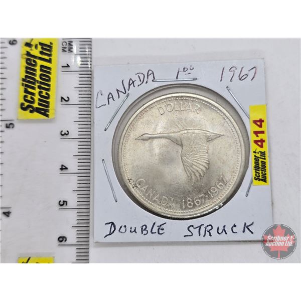 Canada One Dollar 1967 (SEE PICTURES!)  (Listing & Descriptions are a GUIDE ONLY and are subject to 