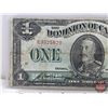 Image 2 : The Dominion of Canada $1 Bill : 1923 "Green Seal" : McCavour/Saunders #C3525620 (See Pictures for V