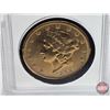 Image 12 : USA 1865S $20 Liberty Double Eagle Gold Coin : Brilliant Uncirculated (Encased - No COA) (Gold .900)