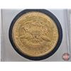 Image 15 : USA 1865S $20 Liberty Double Eagle Gold Coin : Brilliant Uncirculated (Encased - No COA) (Gold .900)
