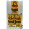Image 2 : SHALER RISLONE Combo (3) : One Imperial Quart Engine Treatment Cans (FULL) (6-1/2"H)